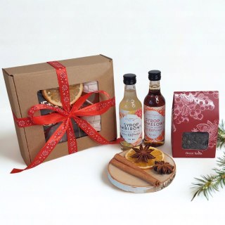 Box zestaw prezentowy herbata syropy