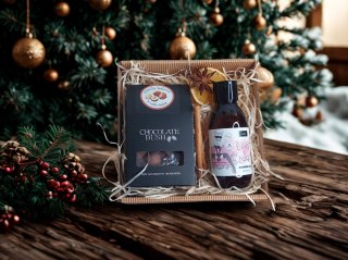 Mini zestaw box prezentowy dla kobiety kosmetyki orzechy