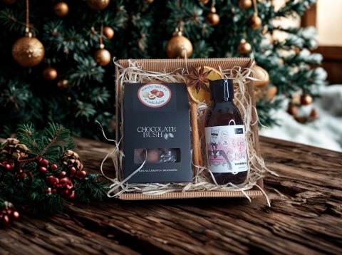 Mini zestaw box prezentowy dla kobiety kosmetyki orzechy