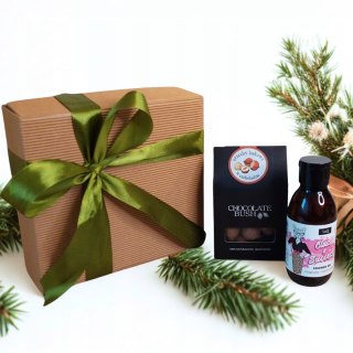 Mini zestaw box prezentowy dla niej kosmetyki orzechy