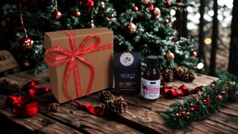 Mini zestaw box prezentowy dla niej kosmetyki orzechy