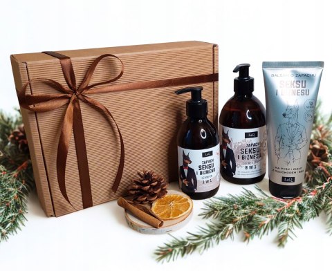 Świąteczny Zestaw box prezentowy dla niego kosmetyki wegańskie