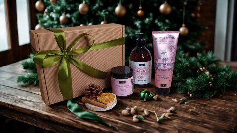 Świąteczny Zestaw box prezentowy dla niej kosmetyki wegańskie