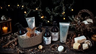 Świąteczny kosz prezentowy dla niego kosmetyki naturalne