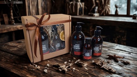 Zestaw box prezentowy dla mężczyzny kosmetyki naturalne