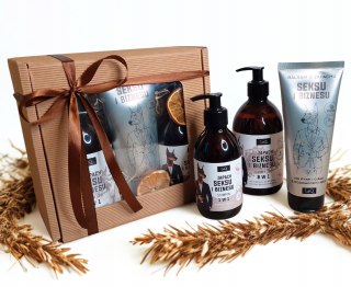 Zestaw box prezentowy dla mężczyzny kosmetyki naturalne