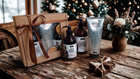 Zestaw box prezentowy dla mężczyzny kosmetyki naturalne
