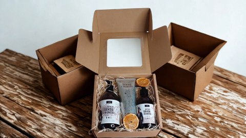 Zestaw box prezentowy dla mężczyzny kosmetyki naturalne