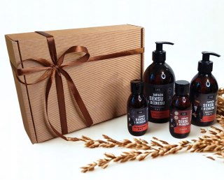 Zestaw box prezentowy dla mężczyzny kosmetyki szampon żel