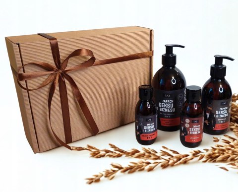 Zestaw box prezentowy dla mężczyzny kosmetyki szampon żel