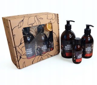 Zestaw box prezentowy dla mężczyzny kosmetyki żel szampon