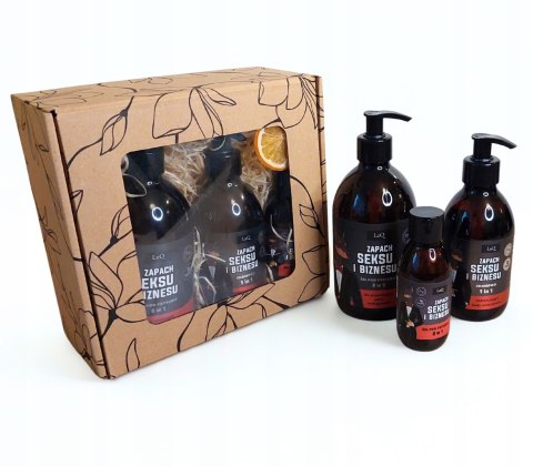 Zestaw box prezentowy dla mężczyzny kosmetyki żel szampon