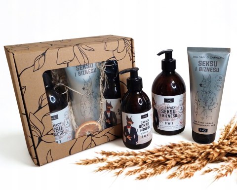 Zestaw box prezentowy dla mężczyzny kosmetyki żel szampon