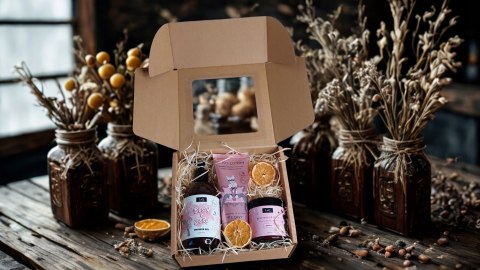 Zestaw box prezentowy dla niej kosmetyki naturalne balsam żel peeling