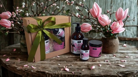 Zestaw box prezentowy dla niej kosmetyki żel peeling naturalne