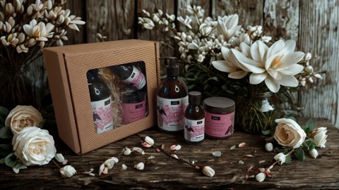 Zestaw box prezentowy dla niej kosmetyki żel peeling naturalne