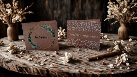 Zestaw na drewienku mini box herbatka miód syrop