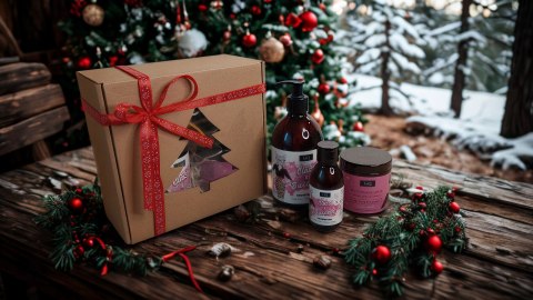 Zestaw świąteczny box prezentowy dla kobiety kosmetyki
