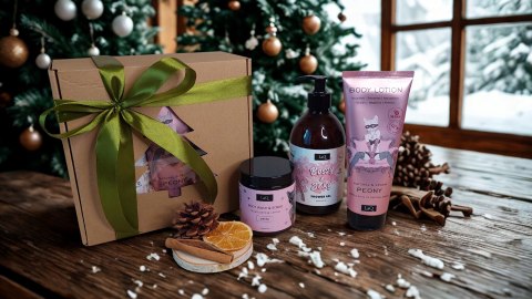 Zestaw świąteczny box prezentowy dla kobiety kosmetyki