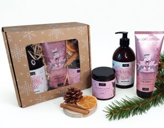 Zestaw świąteczny box prezentowy dla kobiety kosmetyki